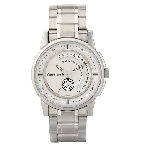 Charismatic Fastrack Go Skate Analog White Dial Gents Watch