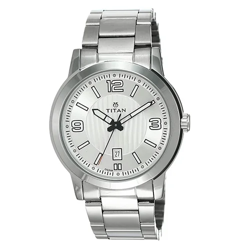 Glam Titan Neo Analog Silver Dial Mens Watch