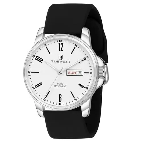 Stylish White Analogue Wristwatch for Men