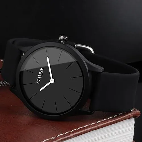 Premium Mens Analogue Watch - Black Dial