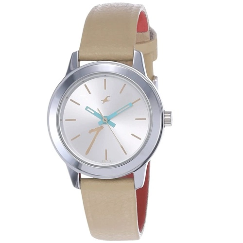 Attractive Gift of Fastrack Tropical Waters Leather Strap Analog Womens Watch