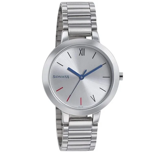 Pretty Sonata Busy Bees Analog Silver Dial Womens Watch