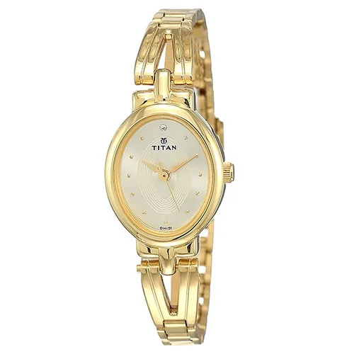 Awesome Titan Womens Watch with Champagne Dial