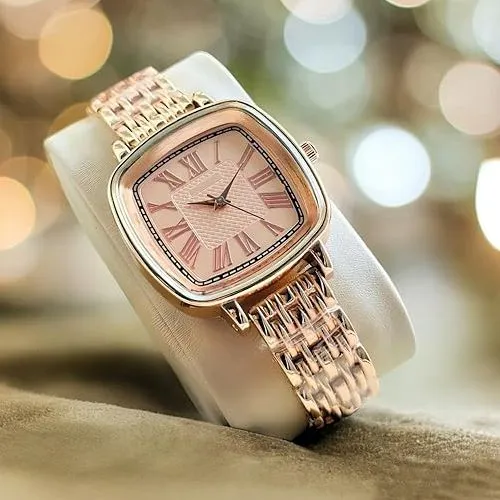 Trendy Golden Womens Analogue Timepiece