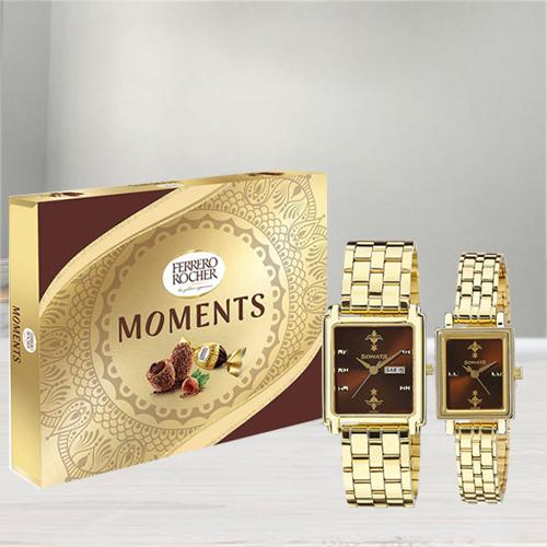 Marvelous Sonata Analog Watch N Ferrero Rocher Moments Chocos