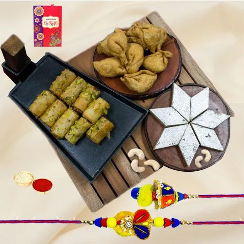 Sweets n Snack Plunge with Roll Baklawa N Bhai Bhabhi Rakhi