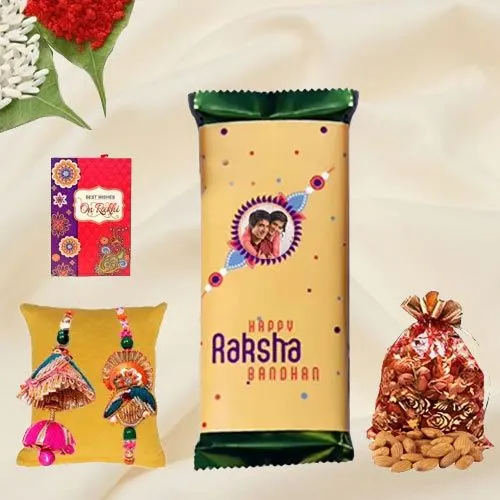 Lumba Rakhi Sets N Personalized Chocolaty Bash