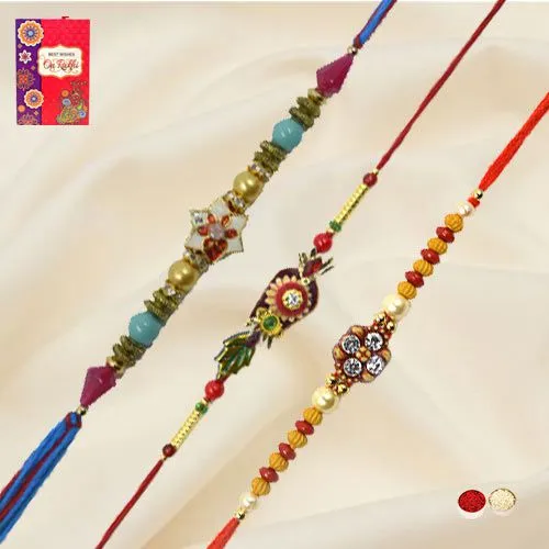 Attractive Fancy Zardozi Rakhi