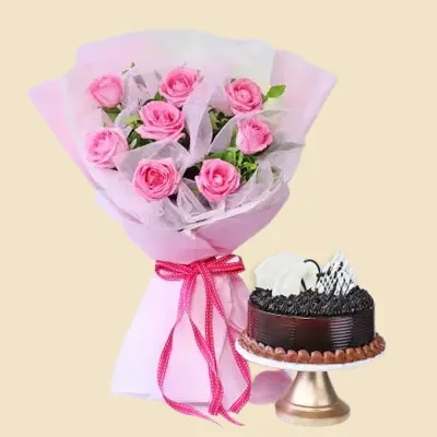 Mixed Chocolate Basket For Birthday & Anniversary - Iris Florists mangalore  online delivery of flowers,cakes, arrangements and decorations