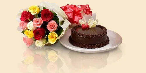 Flowers With Cakes