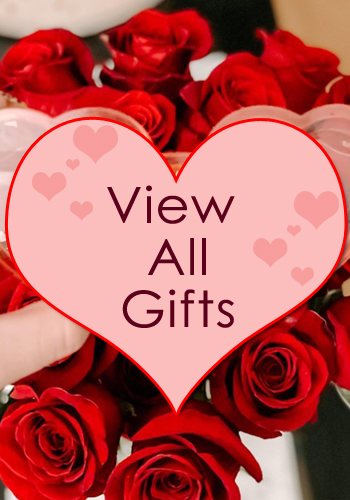 Rose Bouquet & Gifts for Valentine's Day